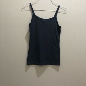 Blue sleeveless blouse. Size M